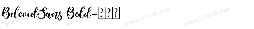BelovedSans Bold字体转换